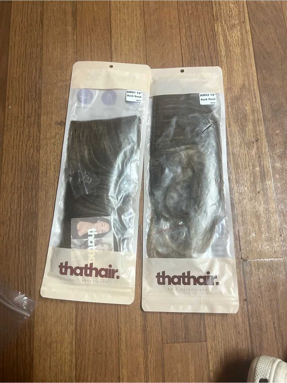 thatthair Dark Sand Tape-In Hair Extensions — Natural Brown Shade Bandle